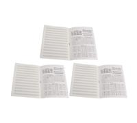 3pcs Piano Staff Notebook for Guitar Beginners Music Score Practice | Tear off Pages, Reusable Paper Sheets, Outdoors Use, Black Finish, Songs and Score Writing