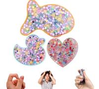 3pcs Picky Pad Skin Picking Fidget Toy,Picky Pad Fidget,Picking Fidget Toy,Stress &Anxiety Relief Fidget-Toys,Silent Sensory Fidget-Toys,Fish&Duck&Love Fidget Pad,Sensory Pads,Skin Picking Pocket Pads