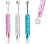 3Pcs Piercing Ball Grabber Tool Set, 4-Prong Claw Piercing Removal Tool for Jewelry Changing, Stainless Steel Piercings Holder Tools for Tiny Objects, Septum Ball Screw Tools, Nose Ring