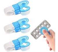 3Pcs Pill Popper for Blister Packs Portable Pill Taker Remover Pack Opener Tool for Nurses Elderly Disabled Travel Tablet No Contact