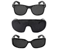 3Pcs Pinhole Glasses Set, Eyesight Improvement Glasses, Pinhole Glasses for Improving Vision Suitable for Alleviate Digital Eye Strain Relief