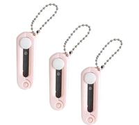 3Pcs Pink Keychain Scissors,Folding Scissors,Safe Portable Travel,Foldable Telescopic Cutter Pocket,Mini Scissor with Keychain for Cutting, Scrapbooking Crafting, Cutting Tools