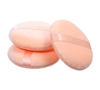 3Pcs Pink Powder Puffs 5.1 Inch Body Makeup Puff Large Ultra Soft Powder Puff Washable Round Makeup Sponge Applicator with Ribbon for Face and Body Cleaning Bath Make up