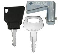 3pcs Plant Key Set for JCB Compatible Ignition, Door Lock, Adblue Cap, and Battery Disconnect - Fits Case, Link-Belt, Bobcat, Caterpillar, New Holland, Volvo Machinery
