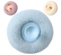 3pcs Plastic Bathing Brush with Suction Cup for Shower Scrubbing