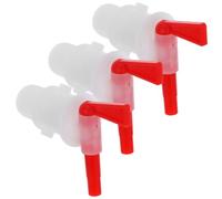 3pcs Plastic Brewing Tap for Homebrewing, Adjustable Flow Pp Red