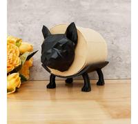 3Pcs Plastic Bulldog Style Toilet Paper Roll Holder Effortless to Install Decorative Toilet Roll Table Holder for Home Hotel Bathroom
