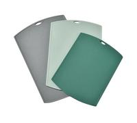 3pcs Plastic Cutting Board Set with Hanging Holes for Kitchen Food Preparation for Fruits Vegetables and Meat Stylish and Modern Design for Home and Outdoor Cooking