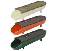 3pcs Plastic Egg Tray with Automatic Rolling Stackable Pp Storage Box | Adjustable Date Pointer Lid, Secure Slot and Slope Design, Fridge Household Use, Front and Back Drop Layout
