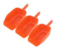 3PCS Plastic Feed Scoop, Stackable Heavy Duty Grain Scoop Hand Shovel Farm Tool Feed Ladle for Livestock Animal Barn Stable Garden