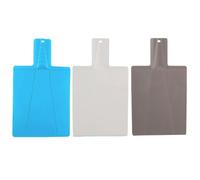 3Pcs Plastic Folding Chopping Board, 38x21.5cm Non-Slip Foldable Cutting Board for Kitchen, Picnic, Cutting Fruits, Vegetables, Meat (Blue+White+Grey)