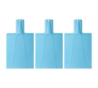 3PCS Plastic Folding Chopping Board, 38x21.5cm Non-Slip Foldable Cutting Board for Kitchen, Picnic, Cutting Fruits, Vegetables, Meat (Blue)