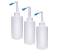 3pcs Plastic Irrigation Bottle 300ml Nose Wash Cleaner | White Finish, Simple Operation, Helps Reduce Congestion, Light in Weight for Everyday Care