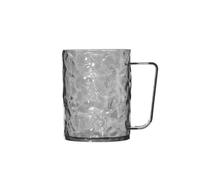 3pcs Plastic Mouthwash Toothbrush Cup With Handle Home Bathroom Tumblers Portable Mug Holder For Toothpaste(Grey)