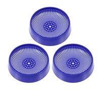 3pcs Plastic Pigeon Nesting Bowl for Eggs, Breathable Circular Blue | Smooth Mellow Surface, Drainage Holes, Reusable for Lofts and Porches, Cozy Area for PET Birds