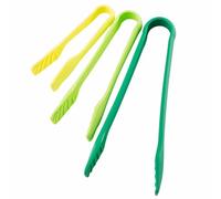 3PCS Plastic Serving Tongs Set, Kitchen Clip Non-Stick Food Tongs Small Medium Large Bread Tongs Cooking Tong for Oven Baking Salad Steak Vegetable Ice Serving Tools Utensil Set