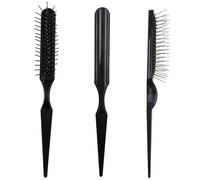 3Pcs Pointed Tail Professional Tail Hair Brush Lightweight Convenient Wig Wire Brush Portable Steel Brush Wig Comb for Wig Hair Extension