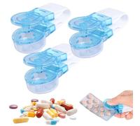 3PCS Portable Blister Pack Opener, Pocket Pill Taker Remover, Pill Pop-Per for Blister Packs - Assistant Tool for the Elderly, Disabled, Individuals with Weak Senior Hands