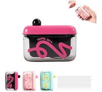 3Pcs Portable Dental Floss Dispenser Case,Refillable Floss Box with Automatic Pop-up Dispenser, Compact Travel Floss Organizer with Sealed Dustproof Lid with 150 Pcs Dental Floss for Travel & Home
