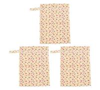 3PCS Portable Diaper Bags Stroller Hanging Storage Pouch Eco-Friendly Baby Organizer 30x40cm