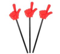 3pcs Portable Hand Pointer Stick 22inch Plastic for Classroom Teaching | Interactive Learning Sessions, Blackboard Use, Comfortable Grip, Red Presentation Aid, Teamwork Support