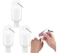 3Pcs Portable Hot Sauce Keychain Bottles - Mini Ketchup Containers for On-The-Go - Refillable Travel Size Hot Sauce Keychain, 2oz/50ml Bottles,Sauces, Gravies and Marinades,Hot Sauce,Pantry Staples