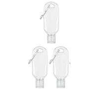 3Pcs Portable Hot Sauce Keychain Bottles - Mini Ketchup Containers for On-The-Go - Refillable Travel Size Hot Sauce Keychain, Gravies and Marinades,Hot Sauce,Pantry Staples, 2oz/50ml