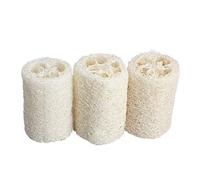 3PCS Portable Natural Loofah Bath Body Shower Sponge Scrubber 4 inches