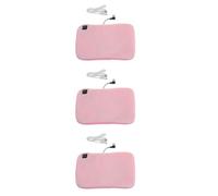 3pcs Portable Rechargeable Hand Warmer with 3 Heat Settings for Women | Graphene Velvet Feel, Reusable Design for Hands and Belly, Pink Finish, Office Desk Use and Hiking