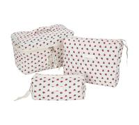 3pcs Portable Travel Bag Set with Ample Space Neatly Organize Your Makeup and Toiletries for Travelers and Students Makeup Bag Set