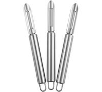 3pcs Potato Peeler, Kitchen Peeler and Vegetable Peeler Set, Easy Peelers for Potatoes and Vegetables, Silver Colour