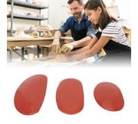 3Pcs Pottery Clay Ribs, Ceramic Pottery Ribs, Rubber Different Sizes Pottery Tools for Modeling Sculpting