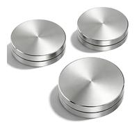 3Pcs Pottery Throwing Trimming Spinner Tools, 3 Size Ceramic Clay Rotary Tool, Silver Pottery Finishing Tools for Professional Potters Clay Artists Hobbyists DIY Crafts (30mm/35mm/45mm)