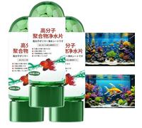 3PCS Powerful Aquarium Water Purification Tablets,Fish Tank Water Purifying Agent,Aquarium Cleaner with Algae Remover,Portable Aqua Water Purification Tablet,Quickly Purify Water Quality