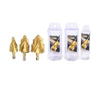 3Pcs PPR Lifting Stepped Drill Bit, Expansion Hole Drill Bit PPR Pipe Expander Repair Tool with Limit Rotating Flute Hex Shank Drill Bits for Metal