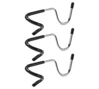 3pcs Practical Tent Lamp Hooks Camping Pole Light Hooks with Rubber Sleeve, Sturdy Steel Camping Pegs Metal for Hanging Lanterns on Poles and Branches, for Fishing and Hiking