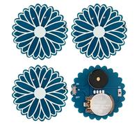 3pcs Prank Device, 16 Sounds Hidden Beeping Annoying Prank Noise Maker Daisy Cricket Noise Maker Prank Noise Making Prank Device Crickets Chirping Buzzing Birds Singing for Home Office School (Blue)