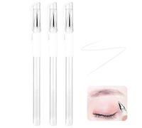 3pcs Precision Brow Design Pen & Brow Mapping String Set - Professional Skin Marker Pen for Precise Eyebrow Shaping, Stencil Design and Brow Practice, White