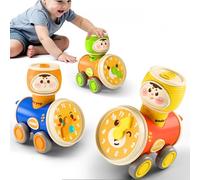 3PCS Press - to - Go Friction Racing Car Set 6 Months-3 Years Old Toddler Toy - 1st Birthday Gift for Boys & Girls
