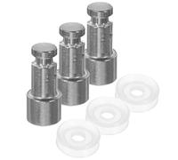 3pcs Pressure Cooker Float Valve Parts 4l 5l 6l Electric Cooker Lid | Rubber and Stainless Steel Construction, Replacement Floater for Kitchen Repair, Fits Lid Gasket Seat, High-quality Pressure