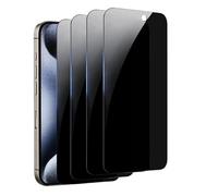 3Pcs Privacy Screen Protector, for iPhone 16 14 11 12 13 15 Pro Max Mini Plus Anti-spy Tempered Glass (For iphone 12Pro Max)
