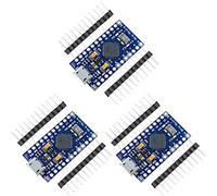 3pcs Pro Micro ATmega32U4 5V 16MHz Development Board Micro-Controller Board for Leonardo Compatible with Arduino IDE with Pin Header