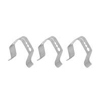 3Pcs Probe Clip Kitchen BBQ Thermometer Grill Accessory Stainless Steel 3-Holes Barbecue Probe Fixing Clip Holders for Ambient Thermometer Temperature Readings Grill Ovens