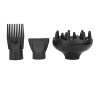 3Pcs Professional Plastic Hair Dryer Nozzle, Universal Hair Diffuser Adaptable for Blow Dryers, Hair Dryer Diffuser Attachment, Hair Dryer Diffuser Nozzle Set Plastic Hair Dryer Attachment