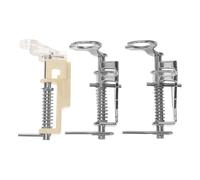 3pcs Professional Sewing Machine Presser Foot for Quilting and Home | Zinc Alloy, Movable Design, Silver Finish, Smooth Feeding for Lightweight Fabric and Clothes