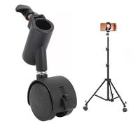 3pcs Professional Swivel Light Stand Wheels Set, 16MM Light Stand Wheels, 360° Rotating Light Stand Wheels with Brake, Tripod Swivel Casters for Photography Studio Video Shooting