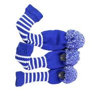 3pcs Protective Golfs Headcover Soft Inner Lining | Durability Golfs Headcover, Knitted Covers for Driver Fairways Hybrids and Sports Gears