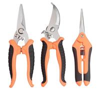 3pcs Pruning Scissors Gardening Tools for Plants-Orange