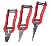 3Pcs Pruning Shears, Professional Gardening Shears with Portable Latch, Labor-Saving Sturdy Plant for Planting, Harvesting, Floral, Greenhouse Plant Gardening Miter