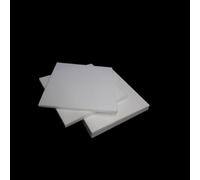 3pcs PTFE Sheet Plate Blocks - 50x50mm & 100x100mm White Polytetrafluoroethylene Board(100x100x0.8mm)